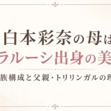 白本彩奈の母はベラルーシ出身の美人！家族構成と父親・トリリンガルの理由