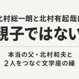 北村総一朗と北村有起哉は親子ではない！本当の父・北村和夫と2人をつなぐ文学座の縁